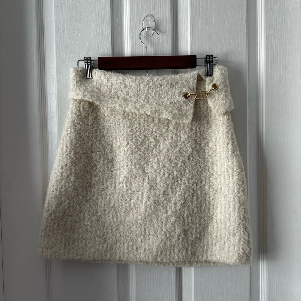 Cream Mini Skirt